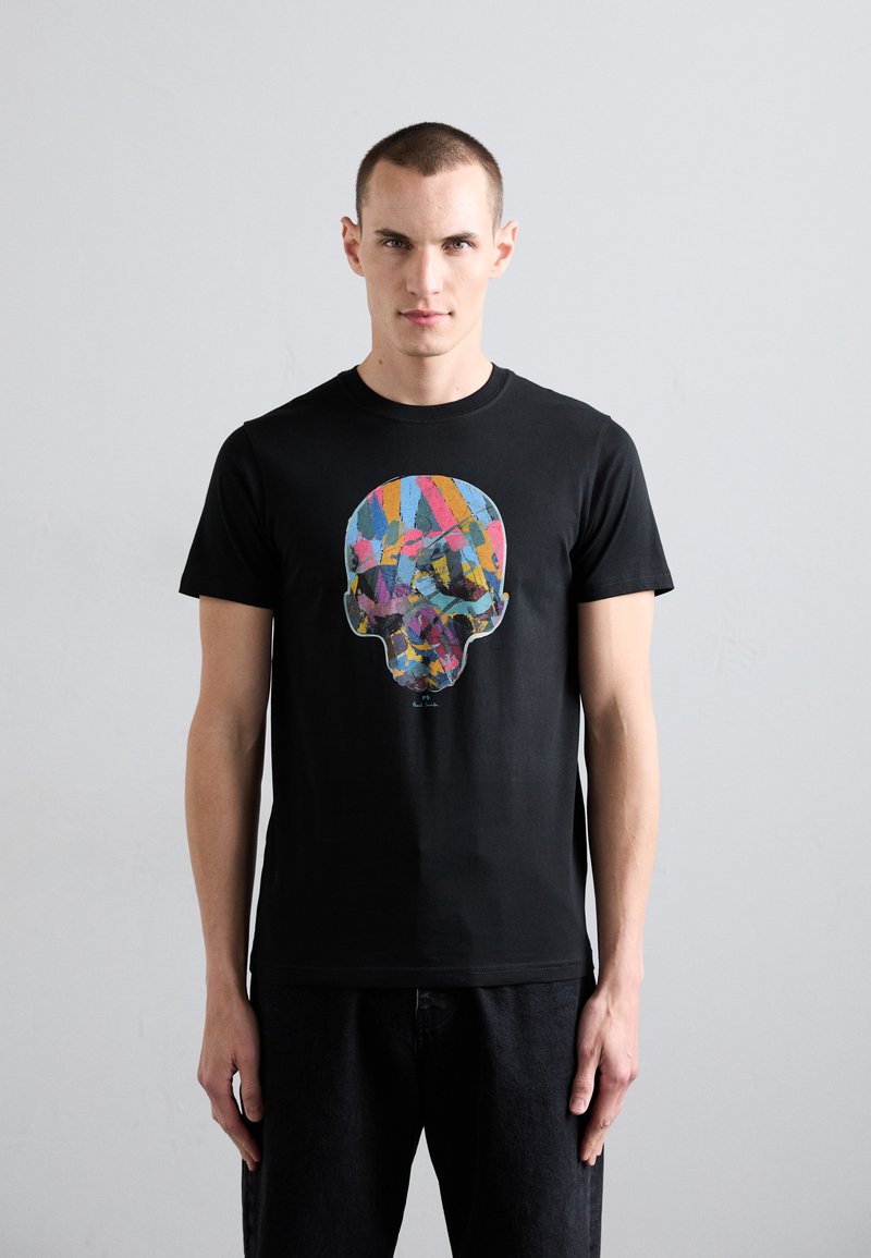 PS Paul Smith MENS SLIM FIT MULTI SKULL - T-shirts med print - blacks