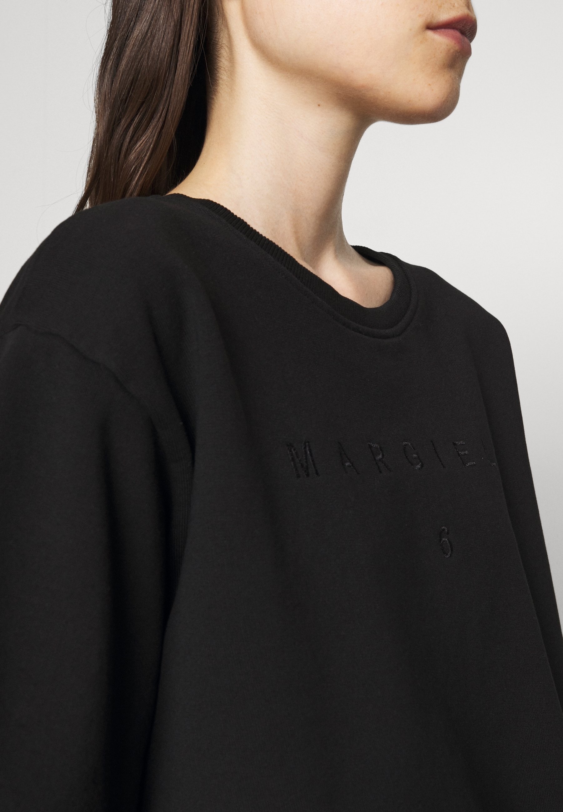 【送料&関税込】MM6 Maison Margiela Sweatshirt With Logo MM6 Maison Margiela Sweat à capuche - black/noir - ZALANDO.FR