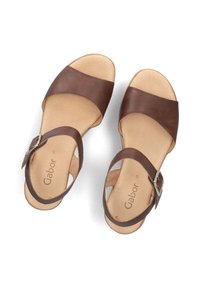 Gabor KEILSANDALETTEN - Sandalen met plateauzool - cuoio peanut