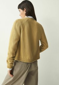 Next ROLL EDGE POCKET DETAIL - REGULAR FIT - Cardigan - khaki green