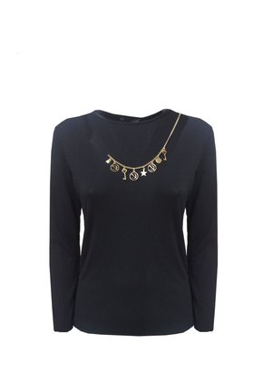 CAFèNOIR, MAGLIA ML COL N001 - Maglietta a manica lunga - black