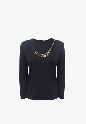 CAFèNOIR, MAGLIA ML COL N001 - Maglietta a manica lunga - black