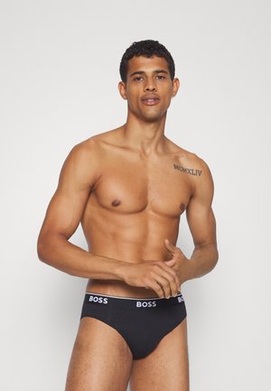 BRIEF POWER 3 PACK - Braguitas - black