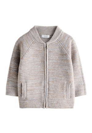 Next, REGULAR FIT - TWIST ZIP THROUGH BOMBER CARDIGAN . - Cardigan - neutral