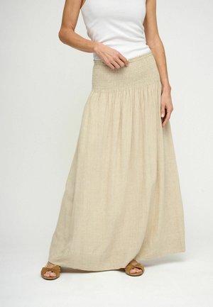 MALOU  - Gonna lunga - natural linen