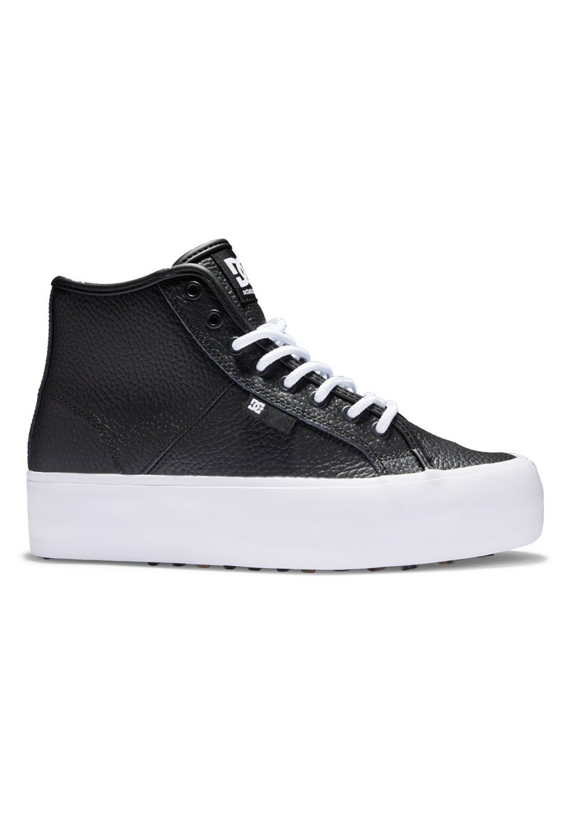 DC Shoes - MANUAL  - Vysoké tenisky - black white, Zvětšit