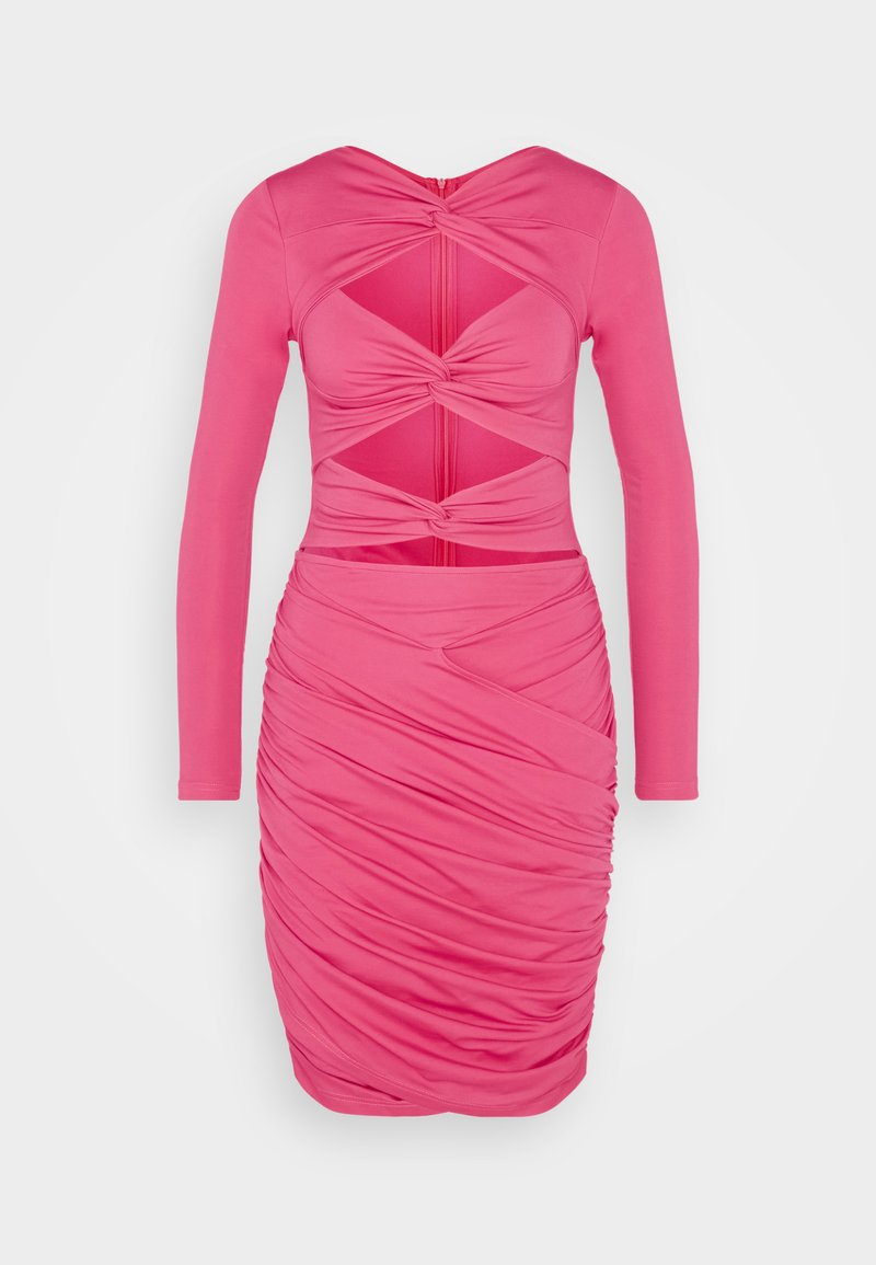 Yaura Cocktailjurk donkerroze Yaura Cocktailjurk donkerroze