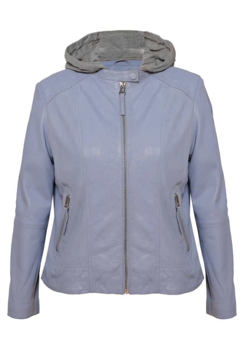 Maze Lederjacke - skyline blue