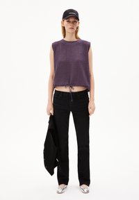 ARMEDANGELS NERAA CRINKLE - Top - blue ash