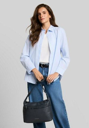 TOM TAILOR, TOM TAILOR BAGS TTWINA M BEUTELTASCHE MIT REISSVERSCHLUSS-DETAILS - Borsa a tracolla - dark blue