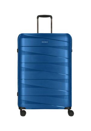 ESSENTIALS LARGE - Wheeled suitcase - blue-metallic