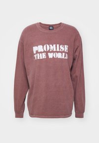 PROMISE TEE UNISEX - Pitkähihainen paita - chocolate