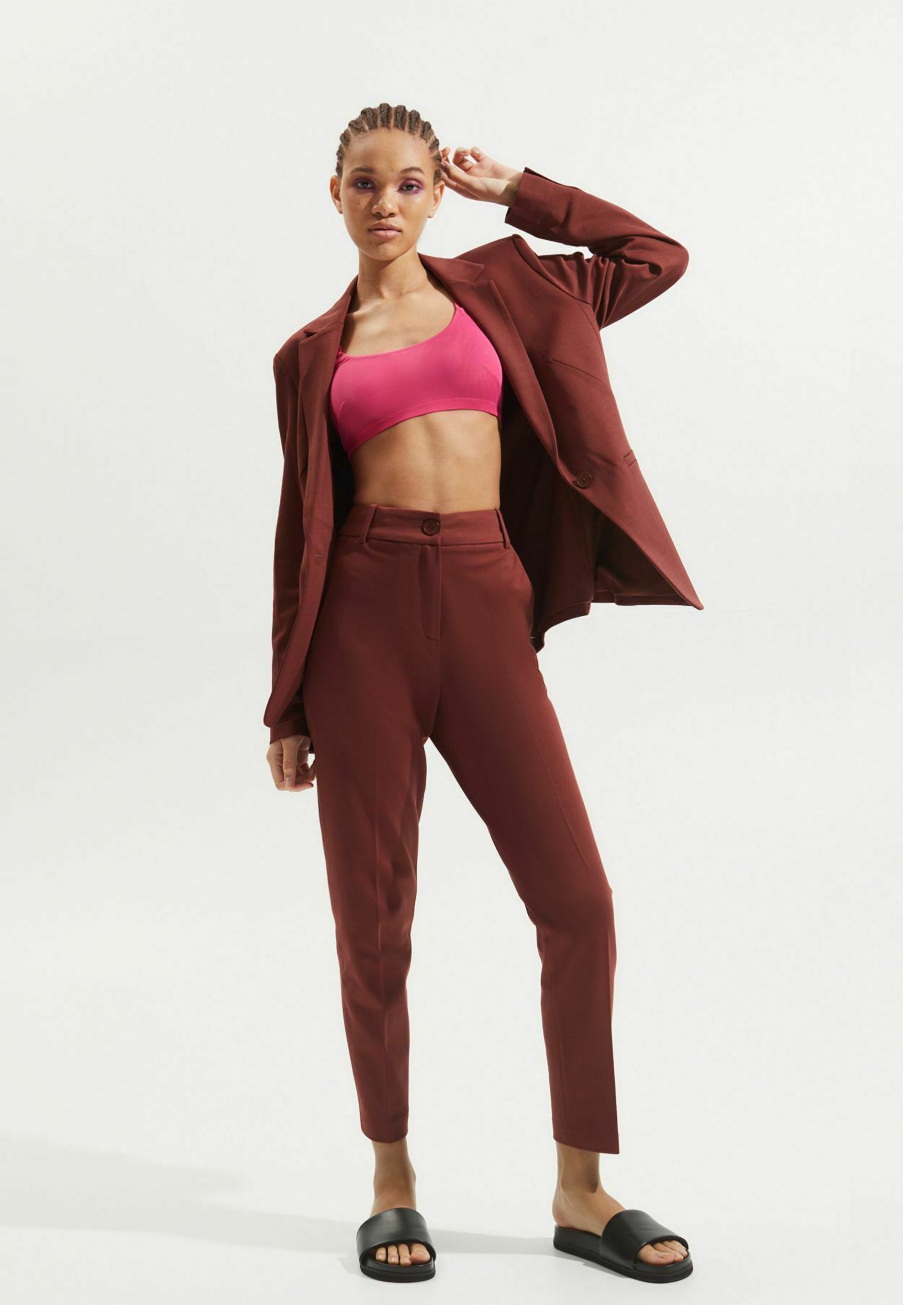 ROMA NEWPORT - Trousers - rust brown 