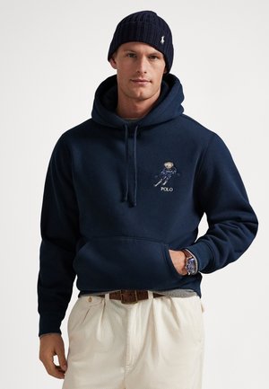 POLO BEAR FLEECE HOODIE - Sweatshirt - worth navy/active bear