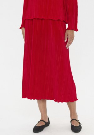 ZUNI - Veckad kjol - chinese red