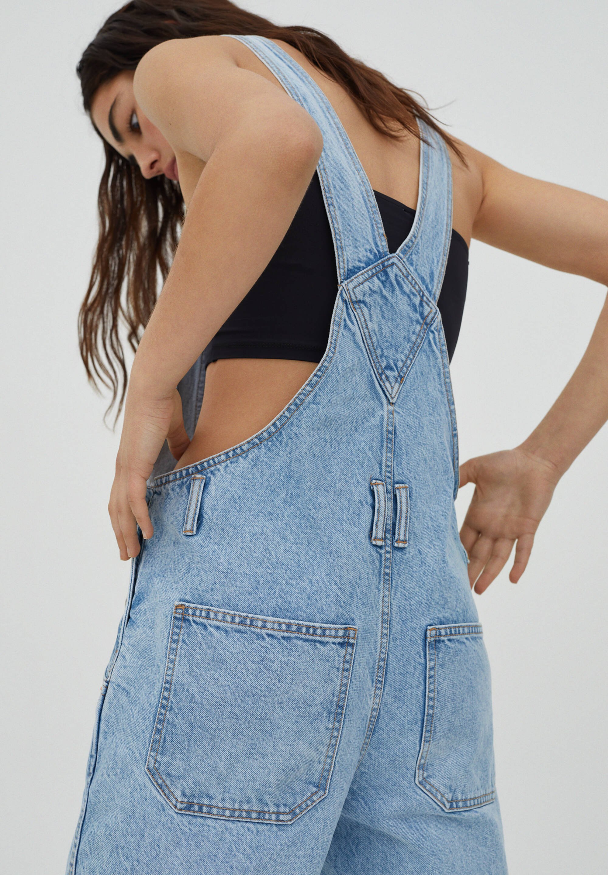 robe salopette pull and bear