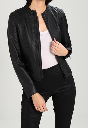 Selected Femme Kožená bunda - black
