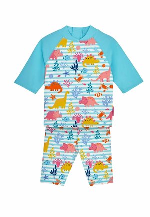 2-PIECE  REGULAR FIT SET - Badeanzug - blue dinosaur