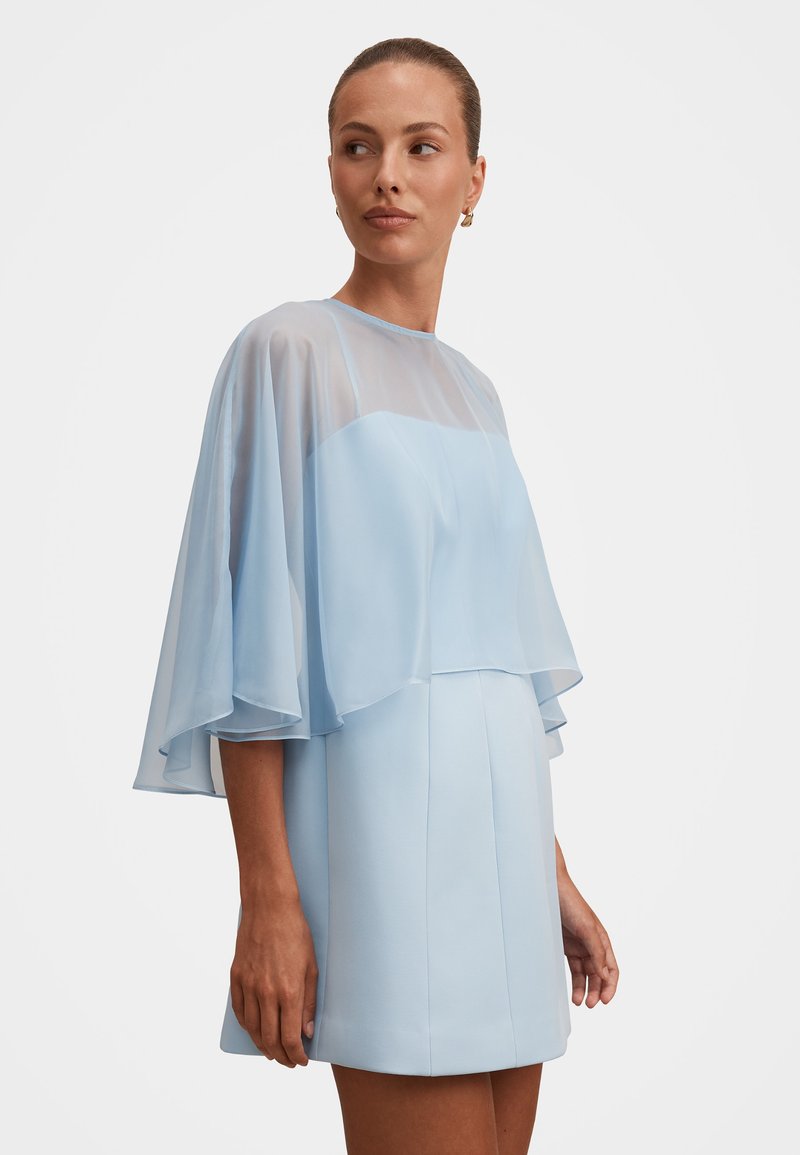 forever new light blue dress Satin Maxi Dress
