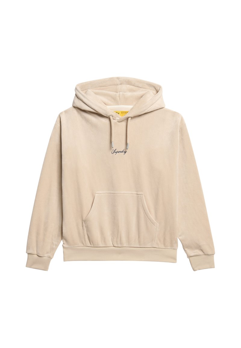 Sweat Superdry Femme Beige Taille 12 – Pull Col Rond Doublé, Coton/polyester