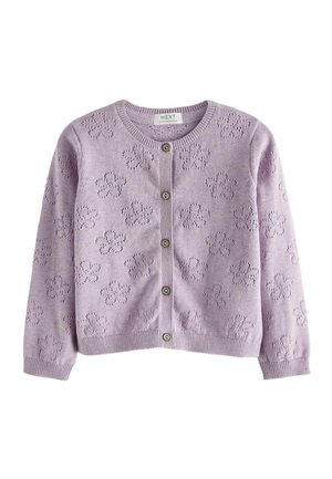 FLOWER POINTELLE REGULAR FIT - Kardigán - lilac purple