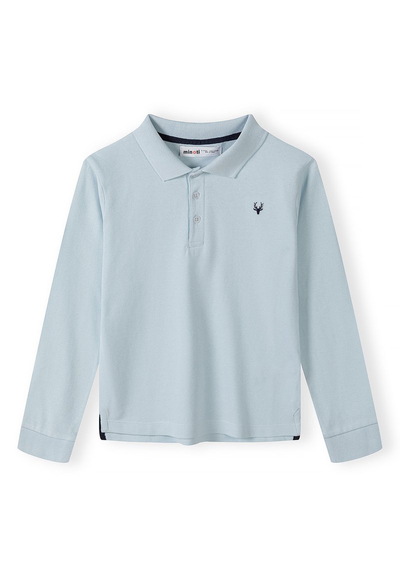 MINOTI LONG SLEEVE POLO STANDARD - Pikeepaita - light blue