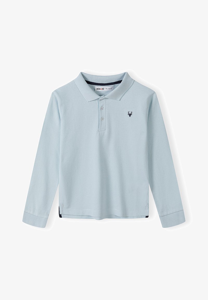 MINOTI LONG SLEEVE POLO STANDARD - Pikeepaita - light blue