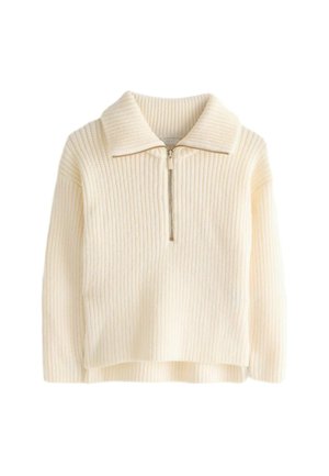 ZIP NECK - Stickad tröja - ecru cream