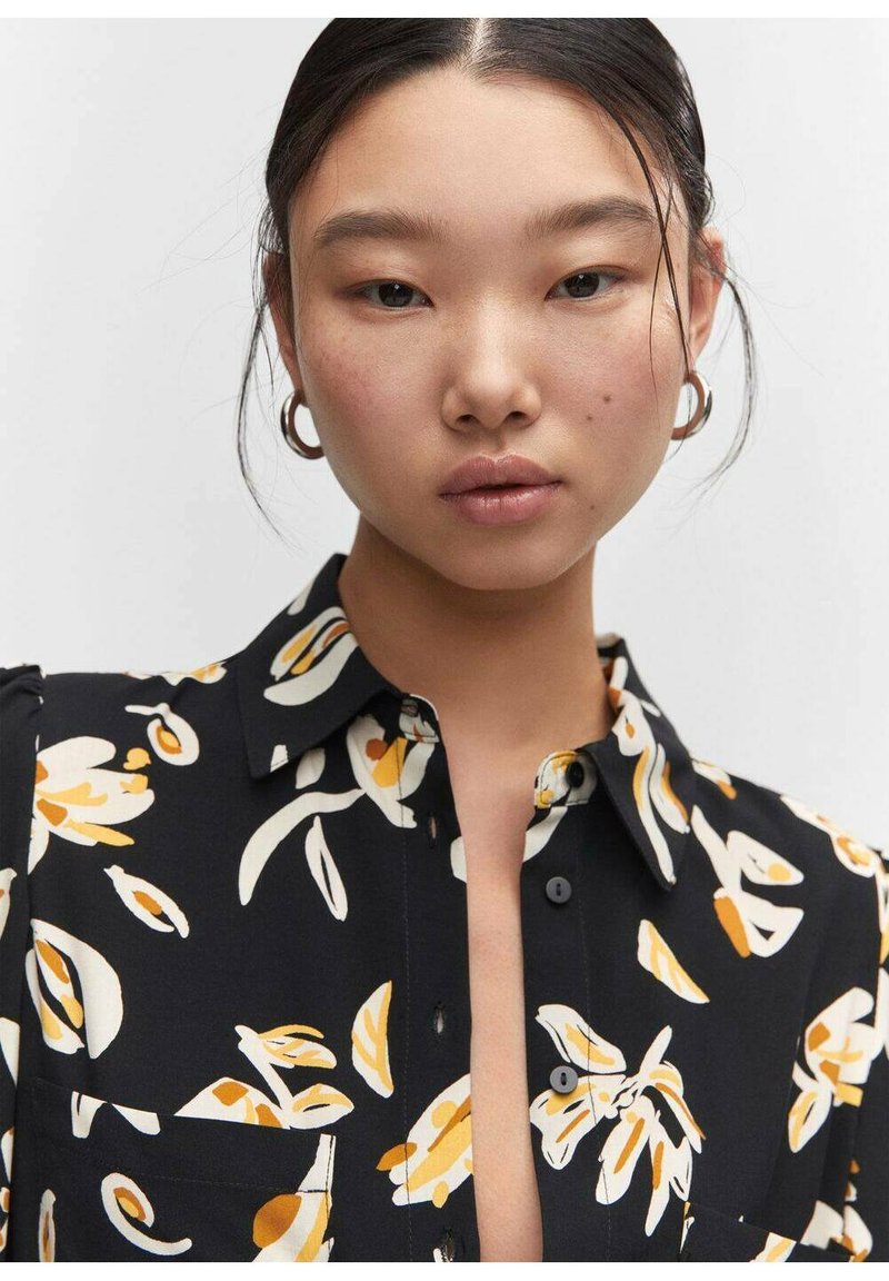 Mango APPLE5 - Shirt dress - black - Zalando