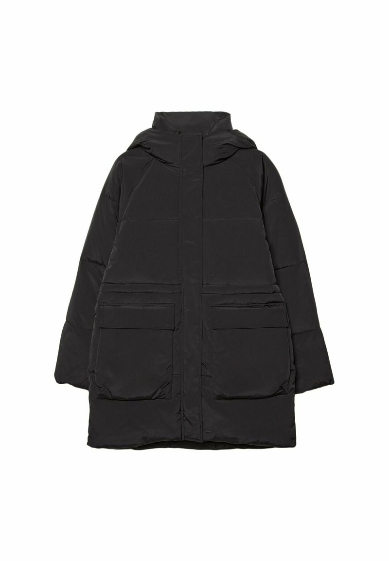 Stradivarius Wintermantel zwart