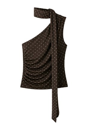 Stradivarius, Blouse - mottled dark brown