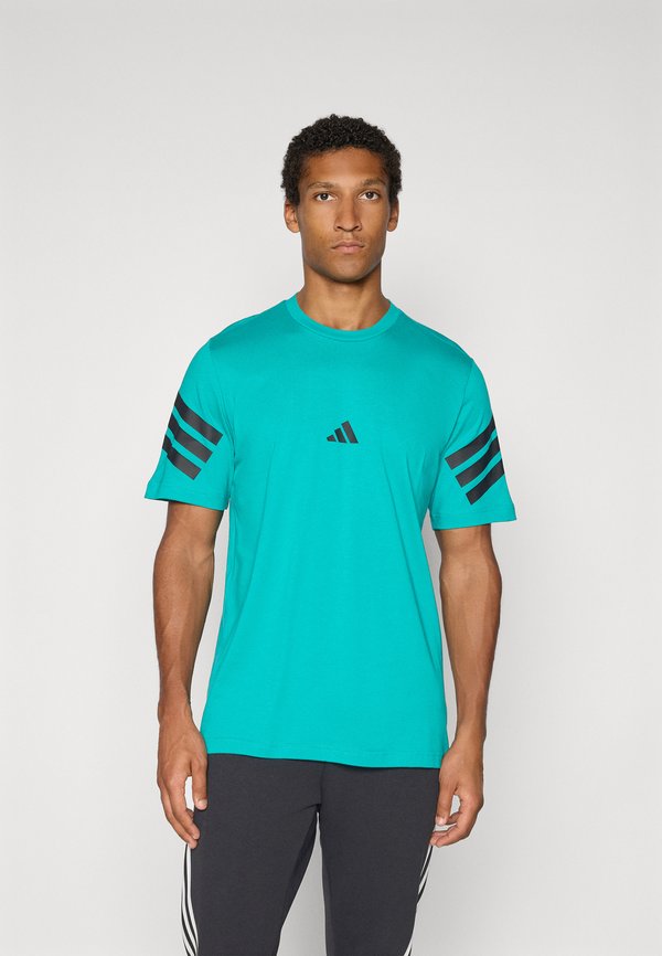 Print T-shirt - pure teal