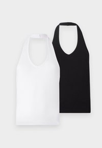 ONLLIVE LOVE HALTERNECK 2 PACK - Topper - bright white/black
