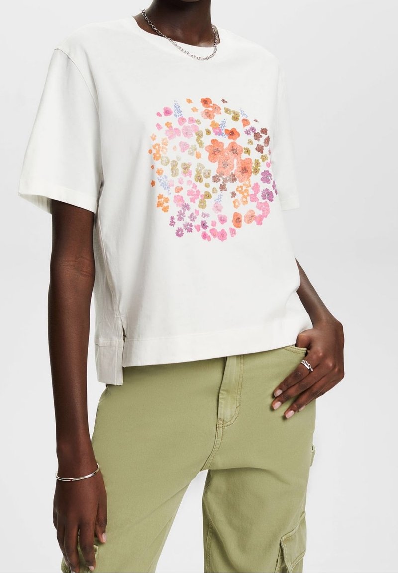 Esprit T-shirt imprimé - off-white