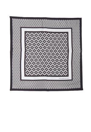 FLOWER SQUARE - Halsdoek - black