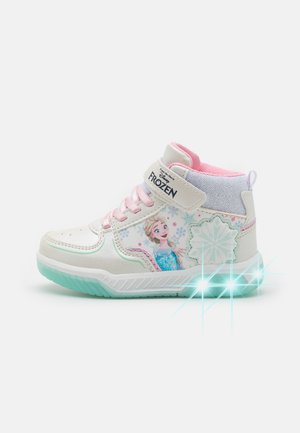 FROZEN BLINKING SHOES - Sneaker high - white/light pink/light blue
