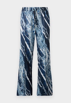 Roberto Cavalli MARBLE TECH TRACK PANT - Pantalon classique - blue