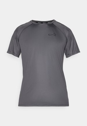 Endless FEISTY HEXAGON - Potiskana majica - titanium