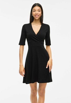 VILA VIMILJA KURZÄRMELIGES - Robe de jour - black