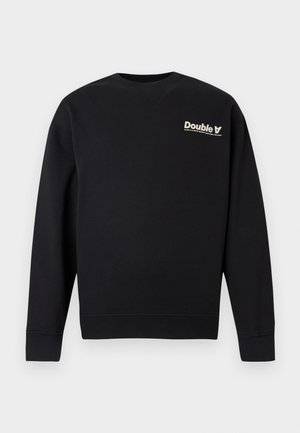JAMES CREW NECK DOUBLE SUN UNISEX - Bluză de molton - black