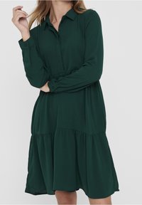 JDY Vestido camisero - dark green