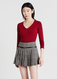 Calliope SCOLLO V - Maglietta a manica lunga - rosso scuro