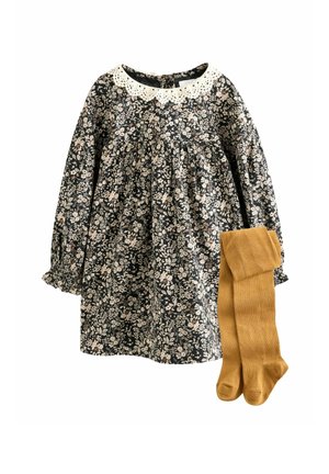 SET-REGULAR FIT - Denné šaty - black ditsy