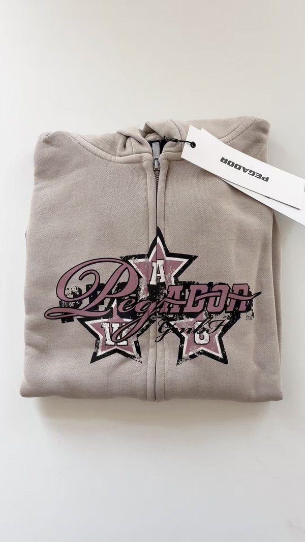 Zip-up sweatshirt - vintage dark stone4