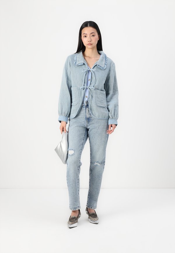 ONLIDA FRILL COLLAR SHIRT - Denim jacket2
