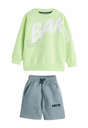 REGULAR FIT -SET - Trainingsanzug - lime green grey