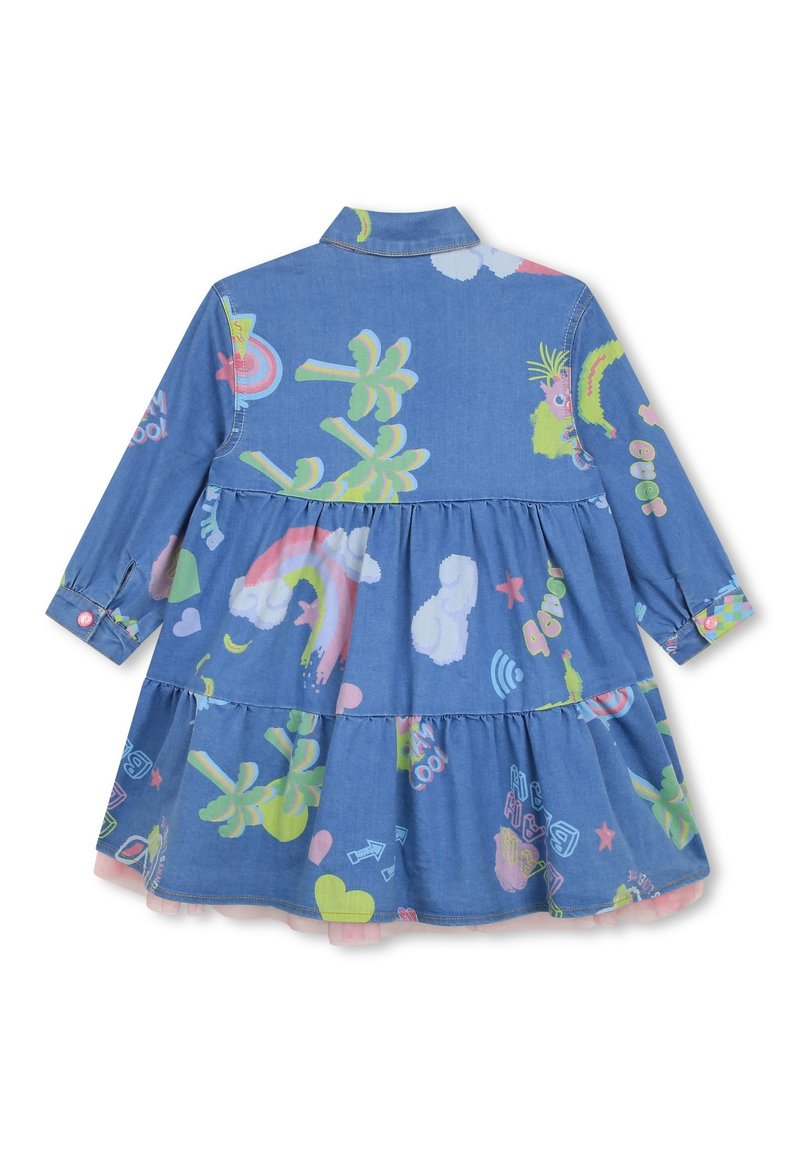 denim drawstring dress Off-Shoulder with Pockets – Anchor Blue Jeans SCHL002722_R_S Not Lined Fit Size:42 -  Made-to-Order Sweet Lace Spliced Solid