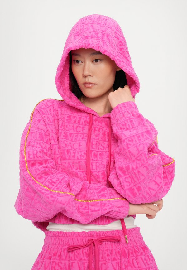 CROPPED HOODIE I HEART BAROQUE SUSTAINABLE - Sweatshirt - fuxia4