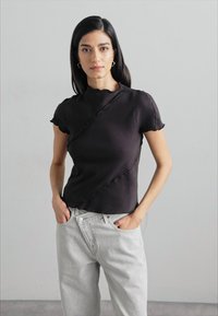 Agolde CRISS CROSS - Džínsy s rovným strihom - marbled medium grey