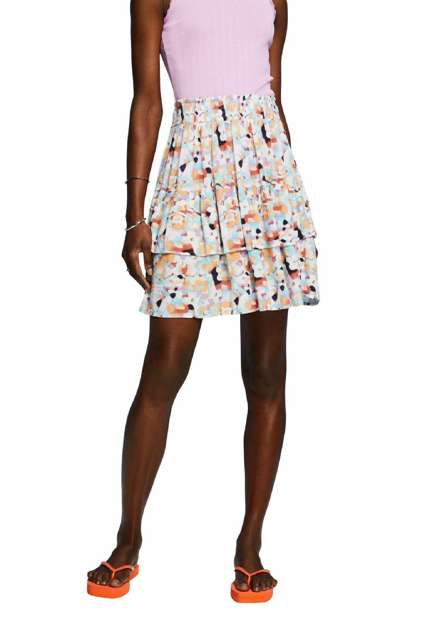 Mini Jupe Noire à Volants EDC By Esprit - Taille 38, Neuve Sans Étiquette, Modèle 720